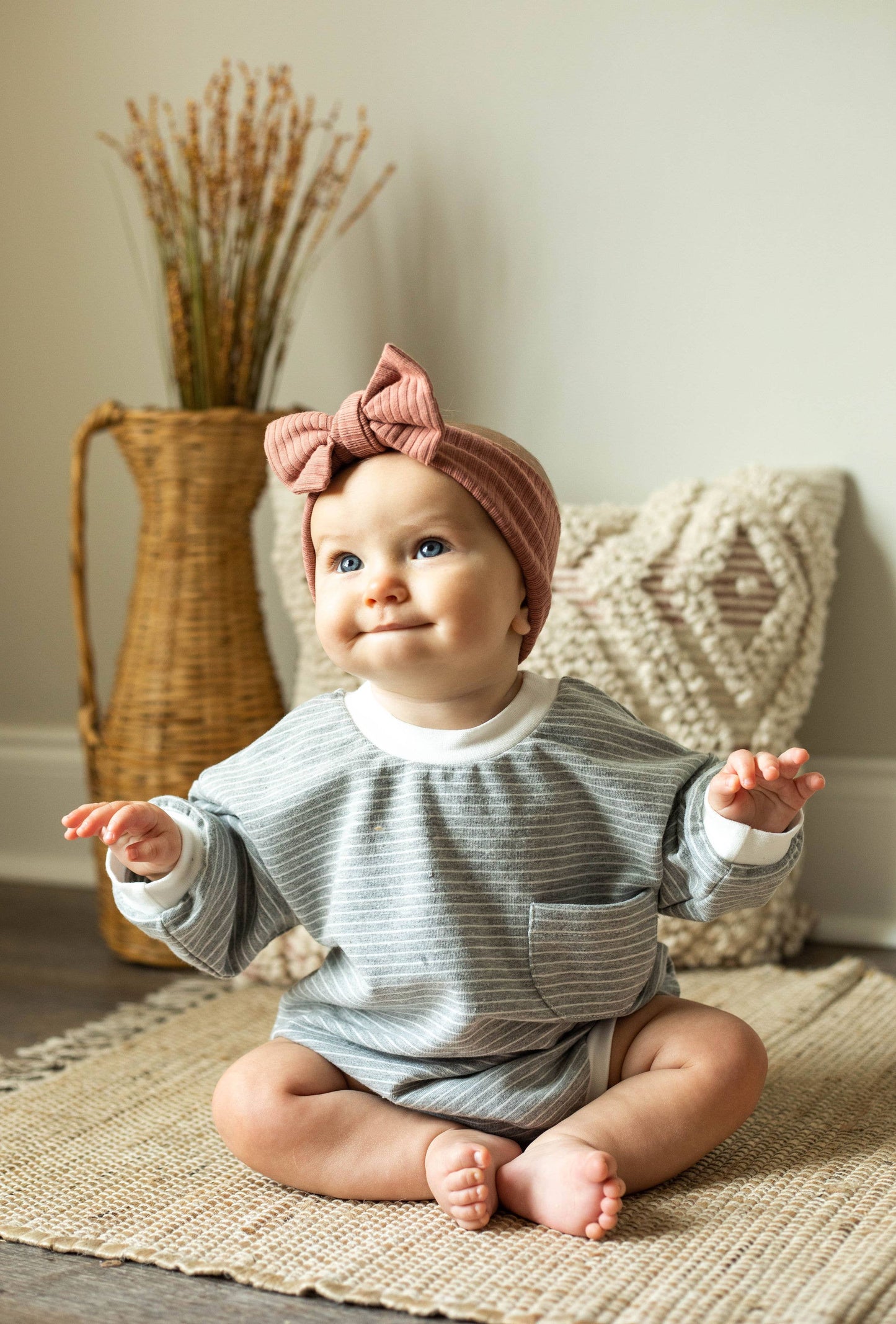 Oversized Bubble Romper Soft and Stretchy Organic