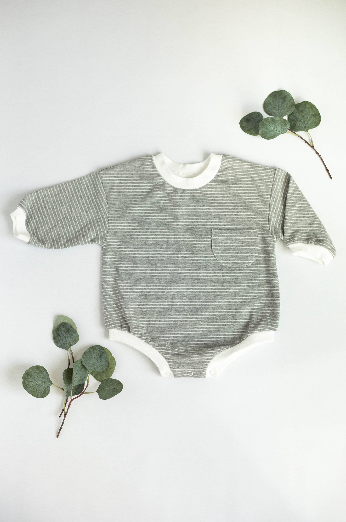 Oversized Bubble Romper Soft and Stretchy Organic