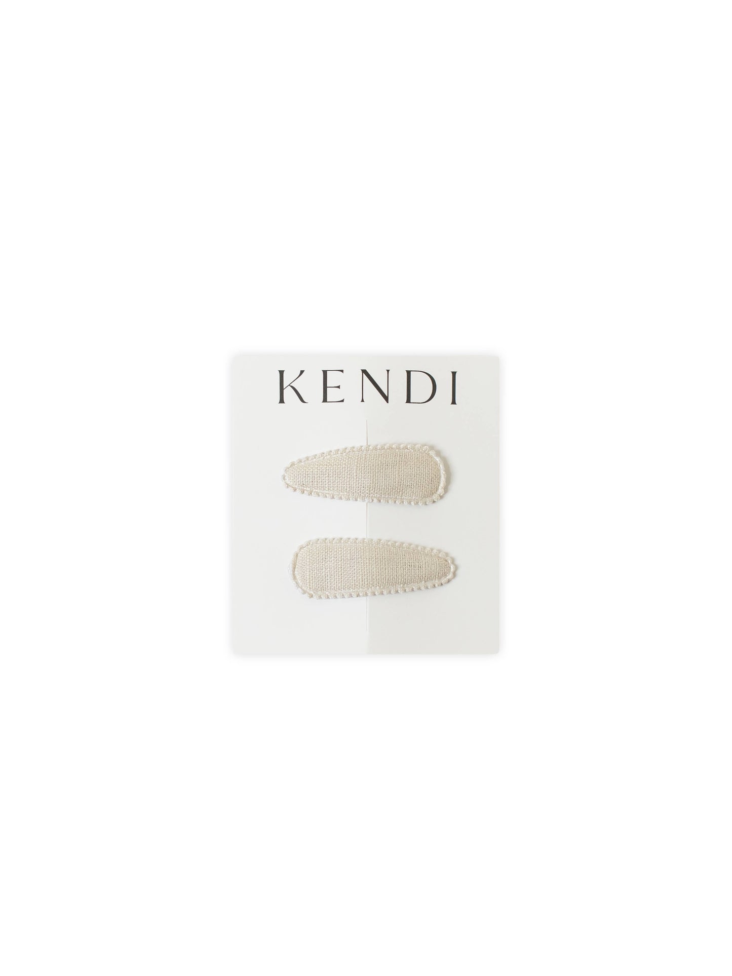 KENDI Baby Hair Clips 2 Pack - Neutral
