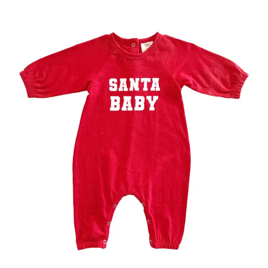 Santa Baby / Organic Long Sleeve Jumpsuit