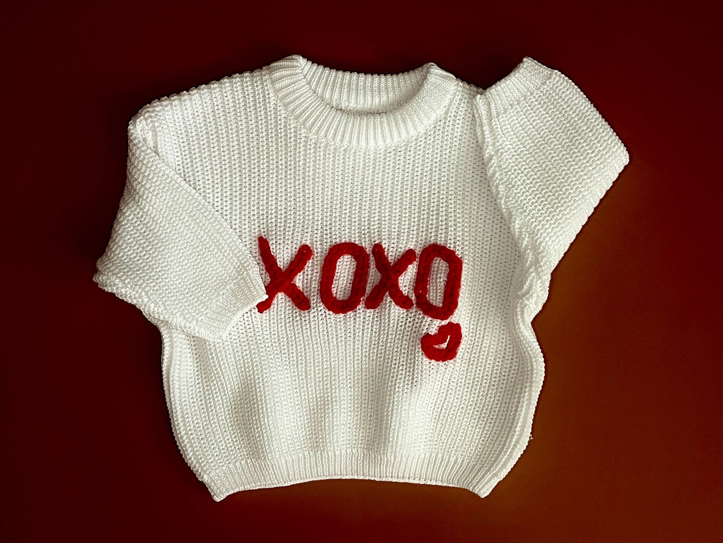 Toddler/baby valentine day sweater 