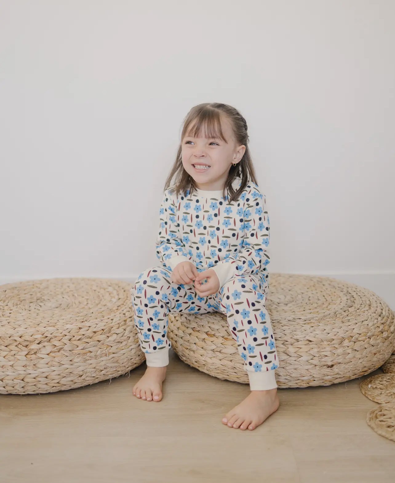 Longe sleeve waffle knit shirt