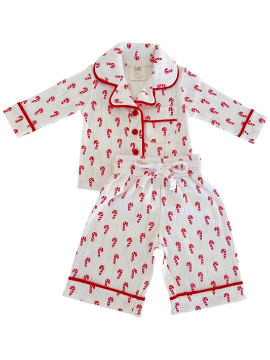 Candy Cane / Organic Pointelle Lounge Set