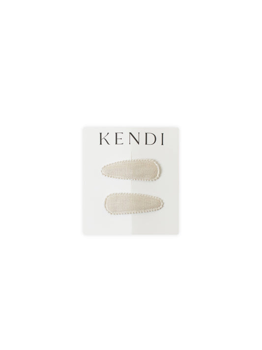 KENDI Baby Hair Clips 2 Pack - Neutral