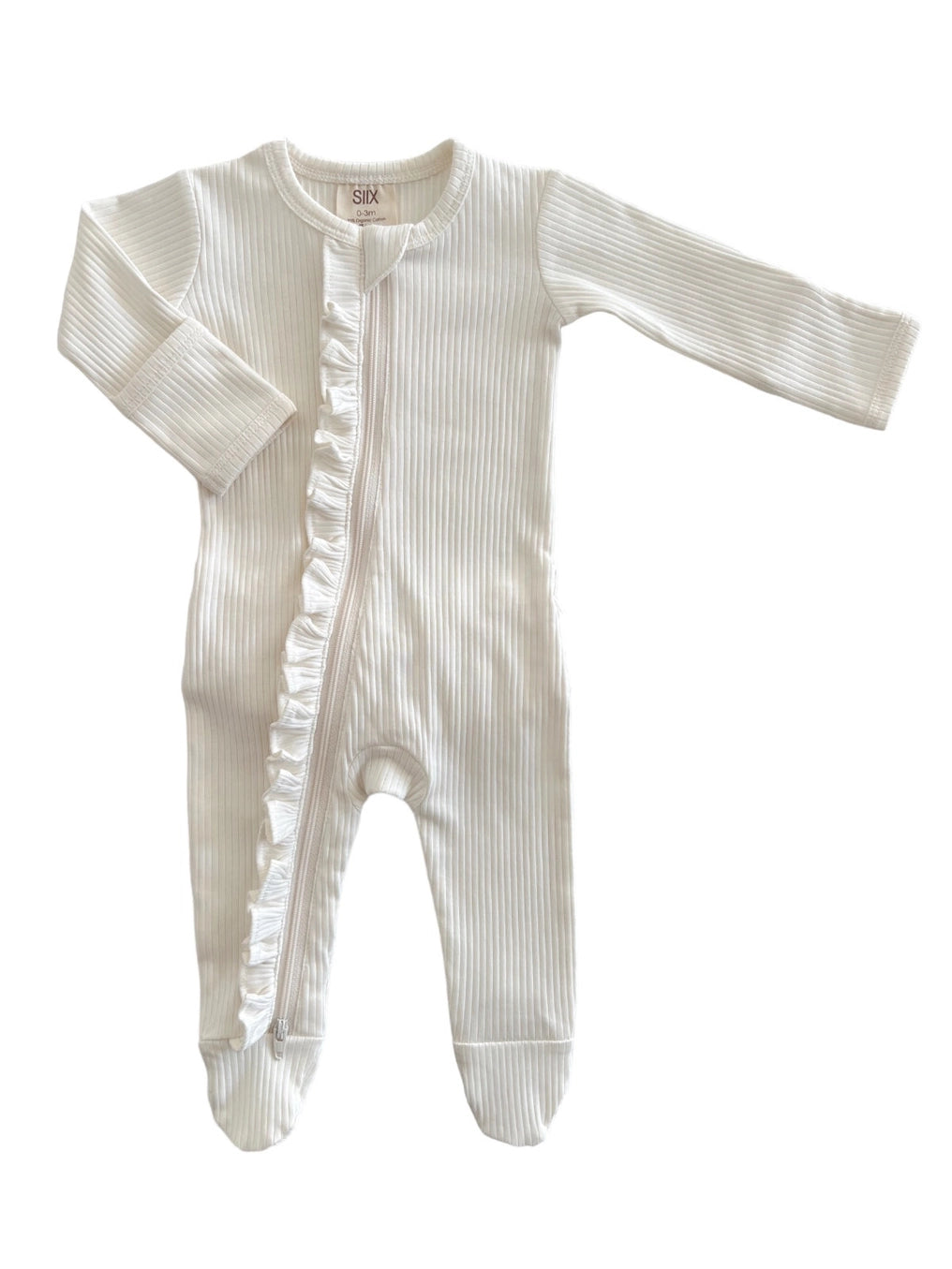 ivory frilled sleepwear for baby girls
